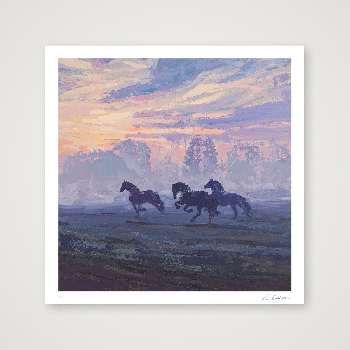 Friesians — 40×40cm, 16×16" Print only